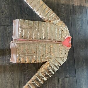 Gold Metallic Puffer Jacket